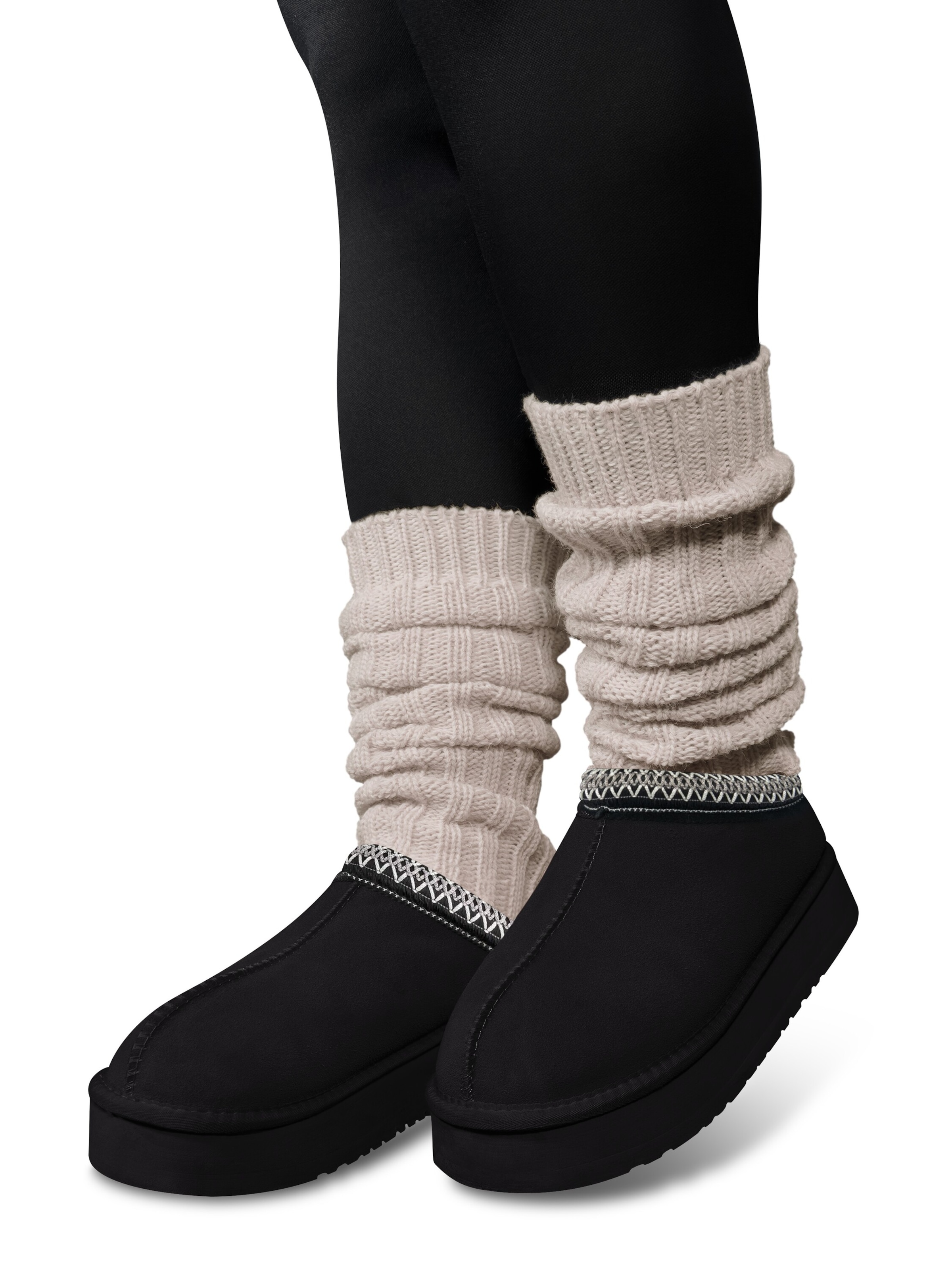 Manchettes normani en beige