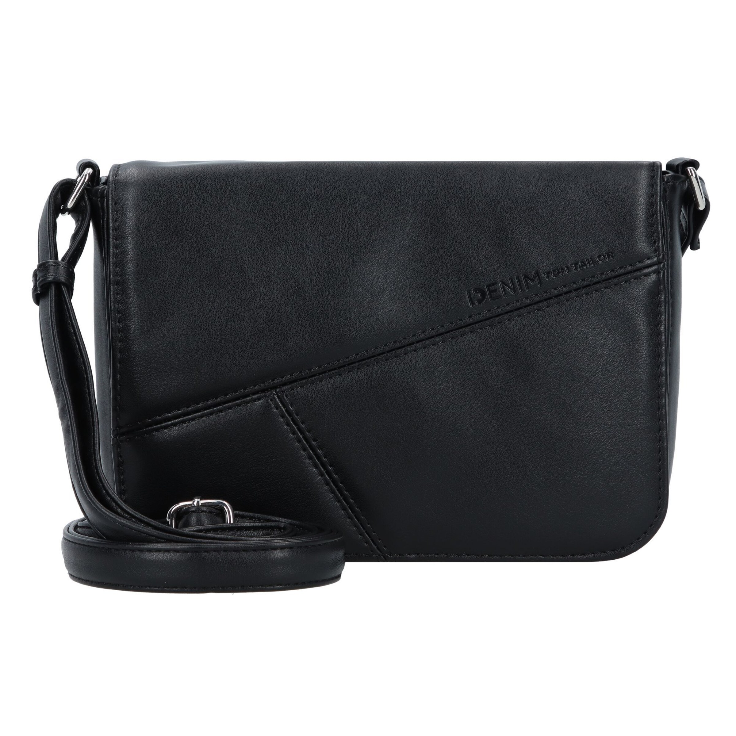 Sac à bandoulière 'Milla' TOM TAILOR DENIM en noir : devant