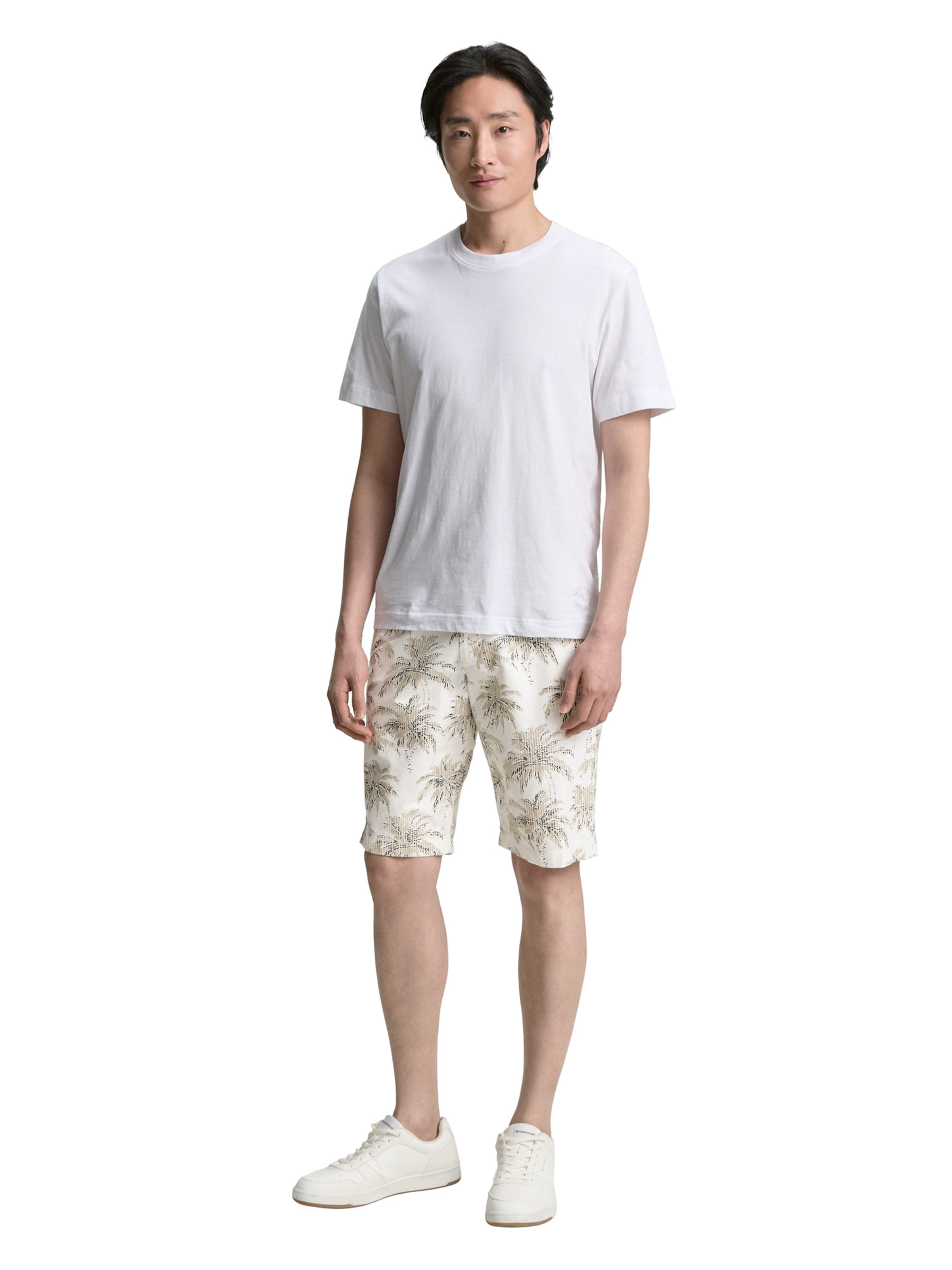 TOM TAILOR regular Παντελόνι τσίνο σε λευκό