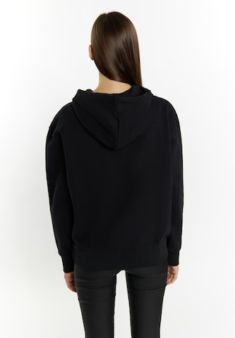 myMo ROCKSSweater majica 'Blonda' - crna boja