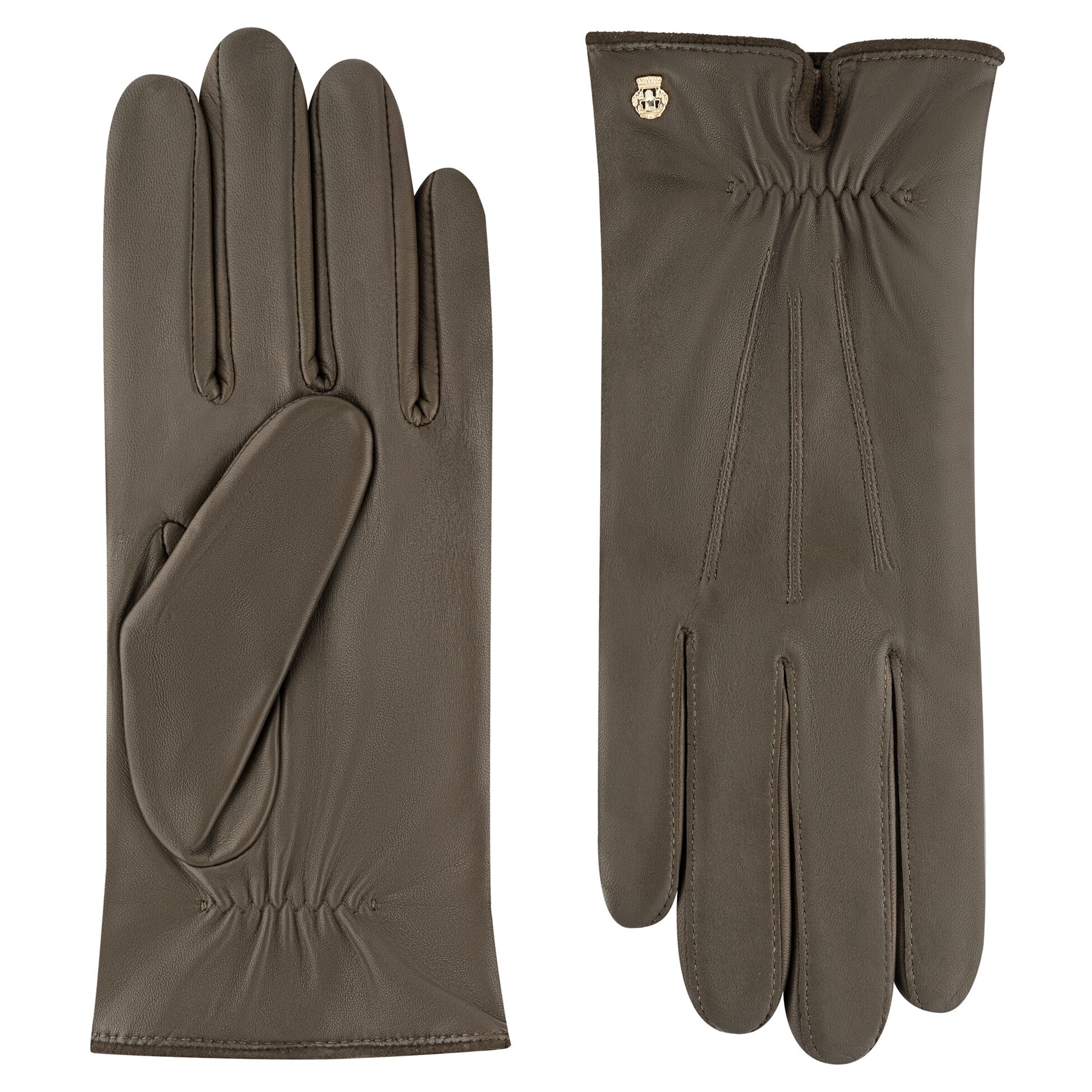 Roeckl Vingerhandschoenen 'ANTWERPEN' in Groen: voorkant