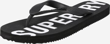 Tongs Superdry en noir : devant