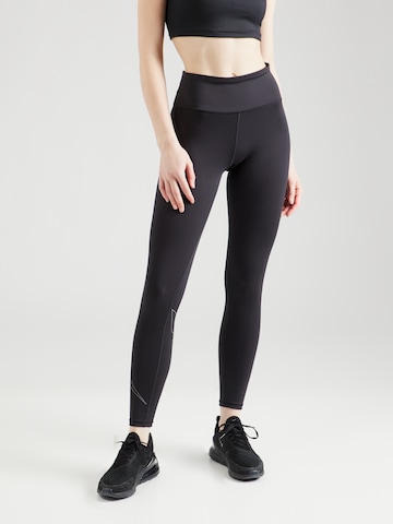 Reebok Skinny Sportbroek 'LUX BOLD' in Zwart: voorkant