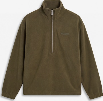 Sweat-shirt Calvin Klein en vert : devant