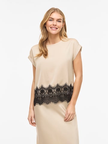 VILA Блуза 'VIELLETTE' в сиво: отпред