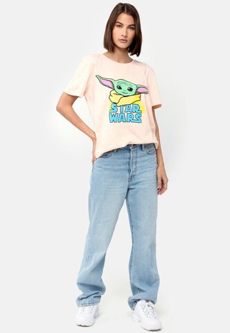 Recovered T-Shirt 'Star Wars The Mandalorian Child' in Beige