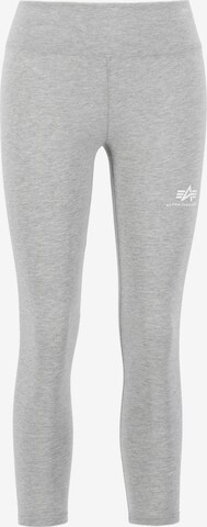 ALPHA INDUSTRIES Skinny Leggings in Grau: predná strana