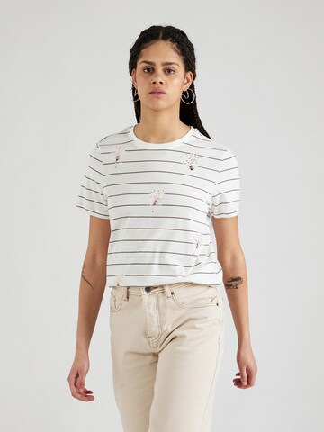 ONLY - Camiseta 'KITA' en blanco: frente