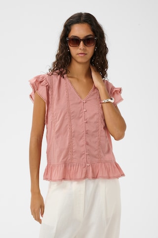 SOAKED IN LUXURY Blouse 'Runa ' in Pink: front