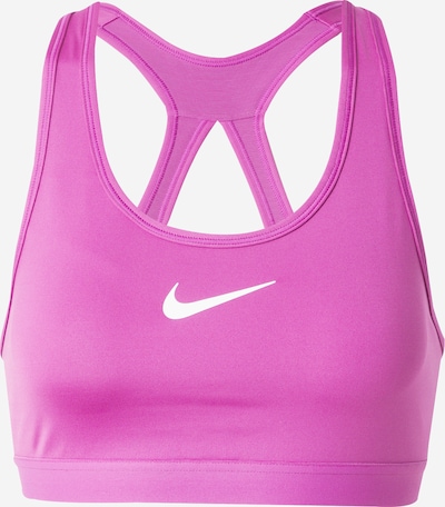 NIKE Sportski grudnjak 'SWOOSH' u fuksija / prljavo bijela, Pregled proizvoda