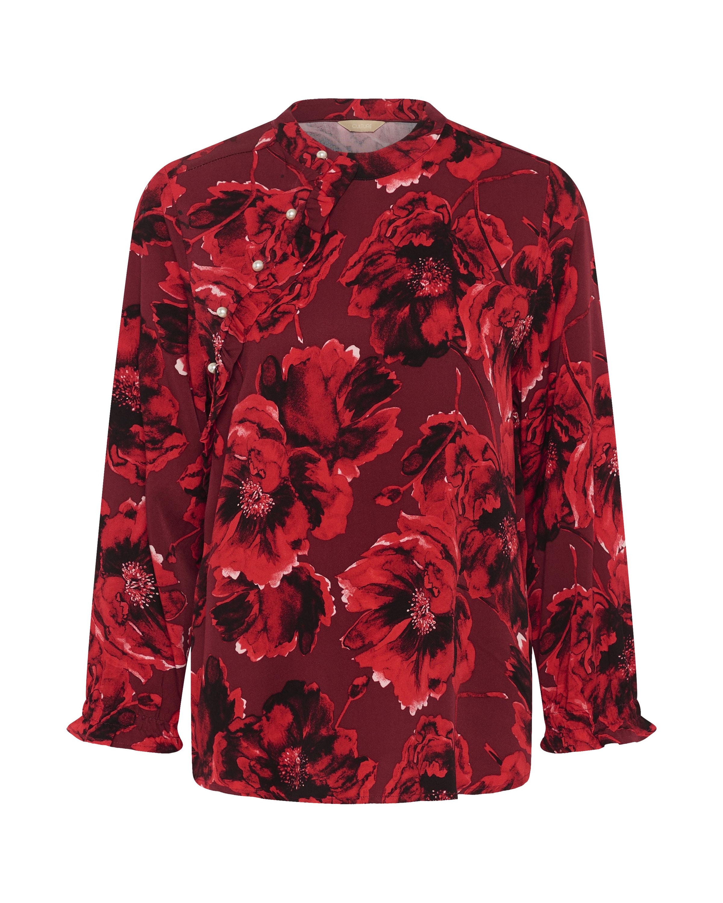 CULTURE Bluse 'CUrachel Elitha' i rød: forside