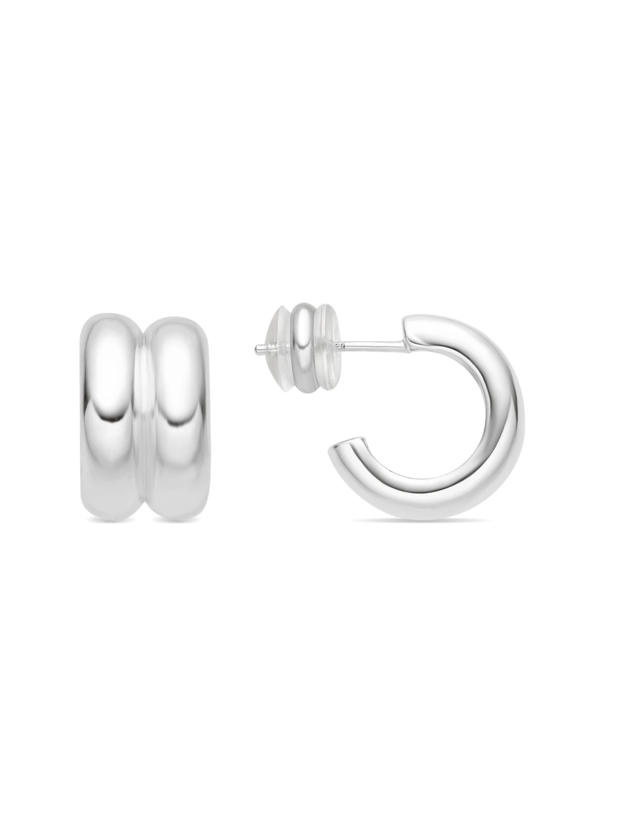 LUXBYLUX Earrings in Silver: front