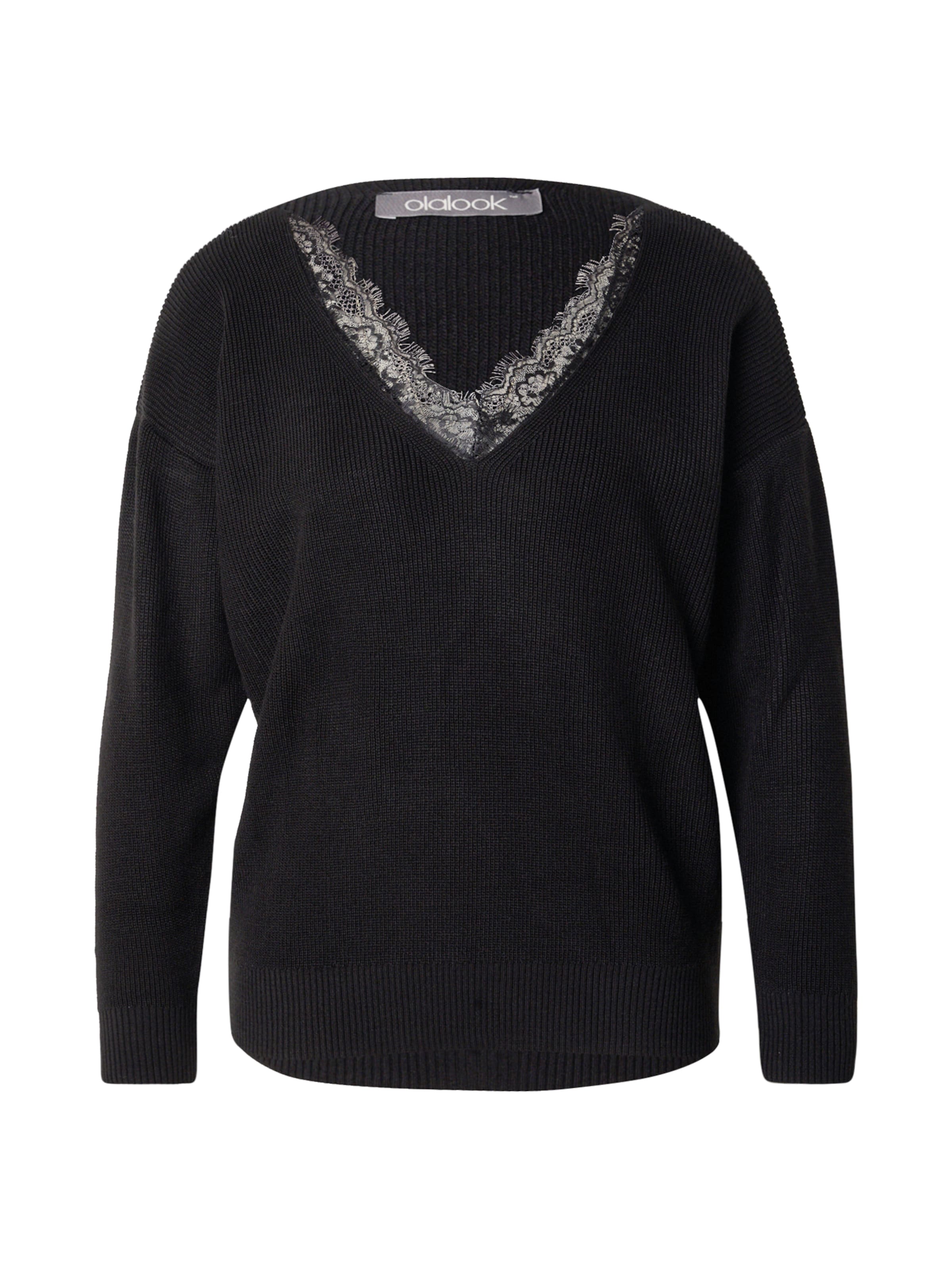 olalook Pullover in Schwarz: Vorderseite