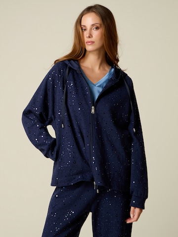 oltre - Sudadera con cremallera en azul