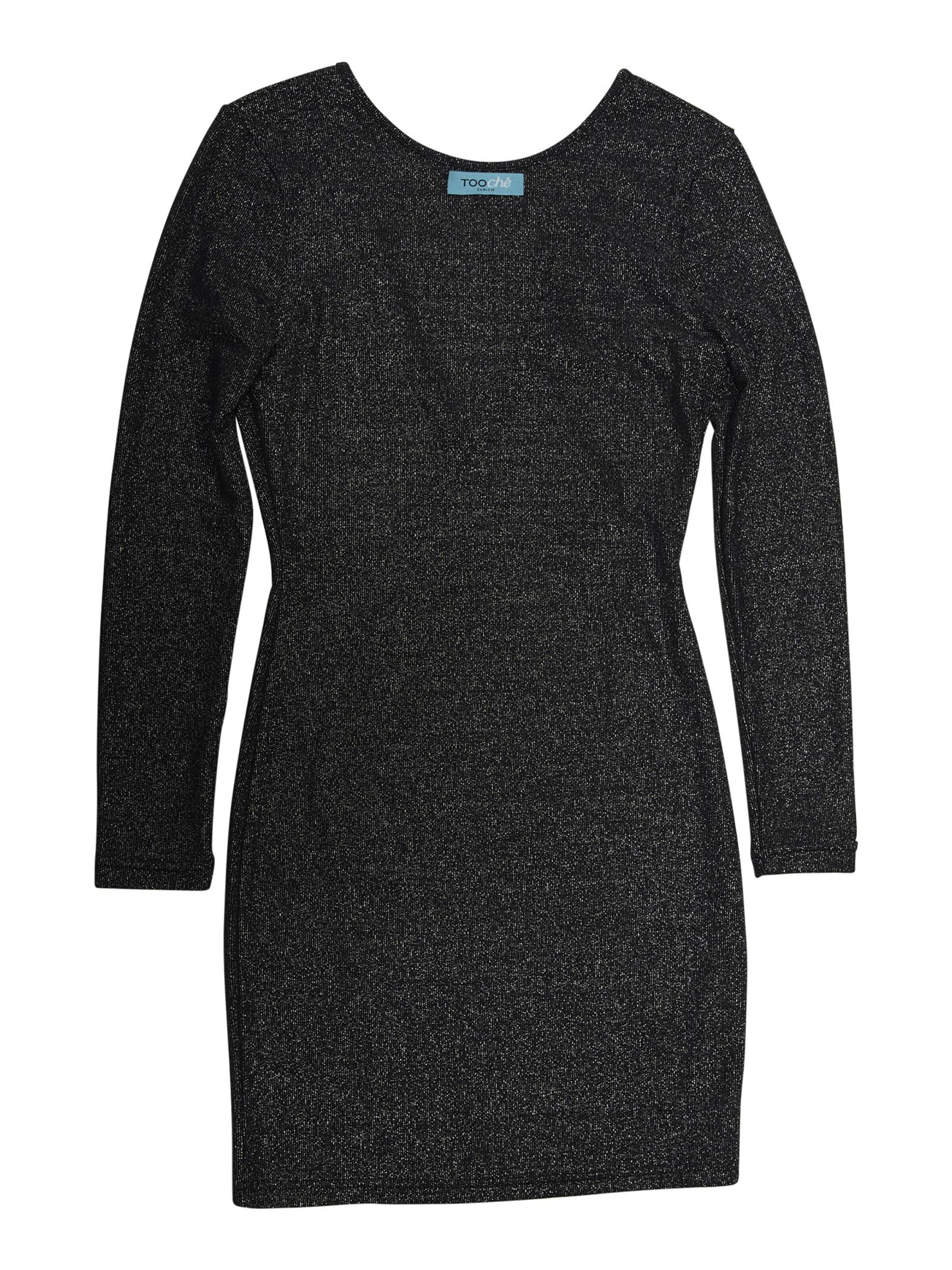 TOOche Dress 'Glitter' in Black: front