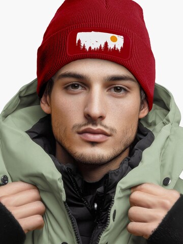Neverless Beanie 'Braumkette' in Red