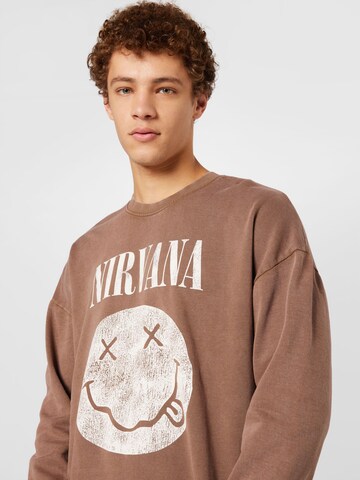 Only & Sons Sweatshirt 'ONSTOBY RLX NIRVANA CREW 3680 SWT' in Brown