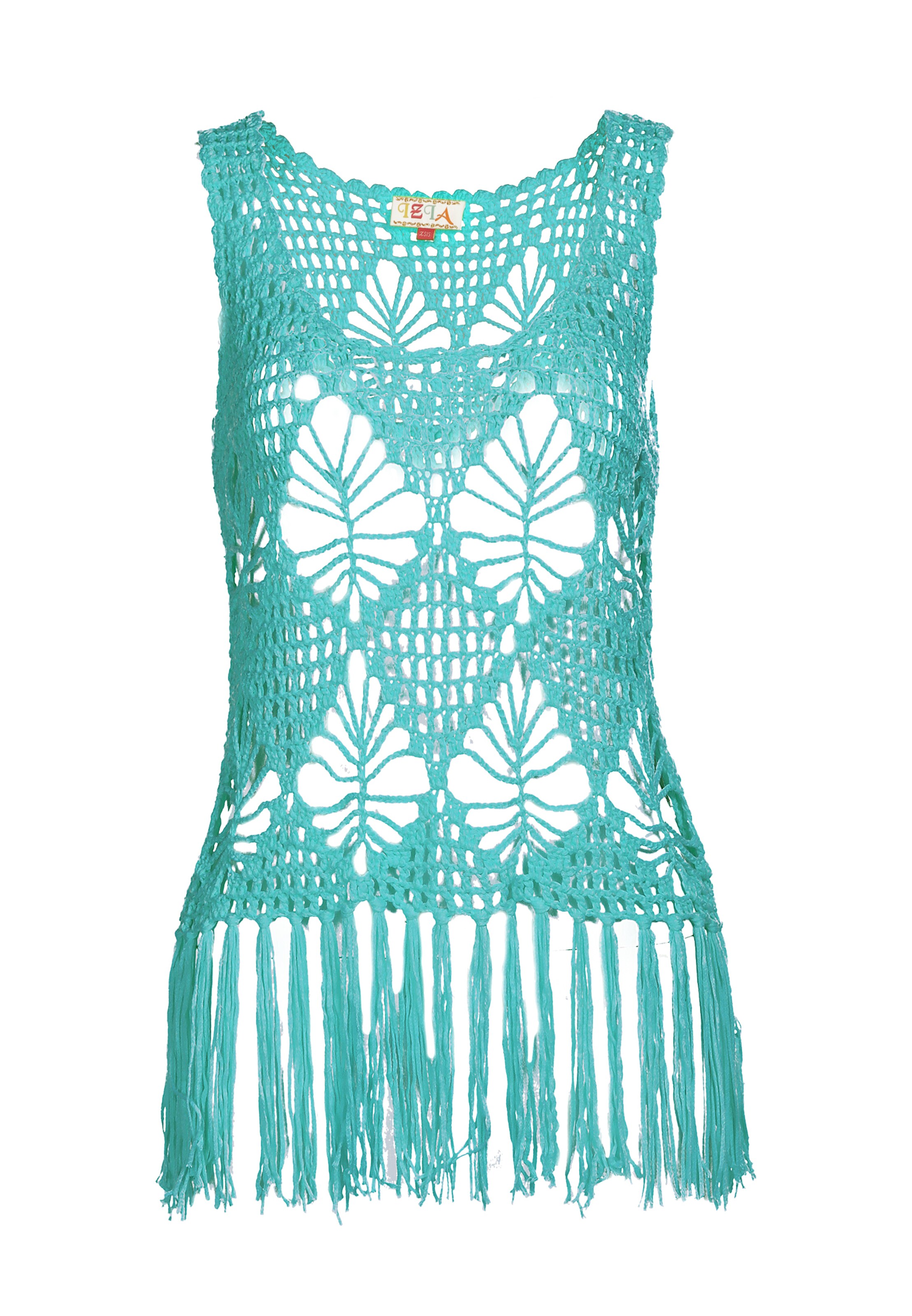 IZIA Πλεκτό τοπ σε πράσινο: μπροστά