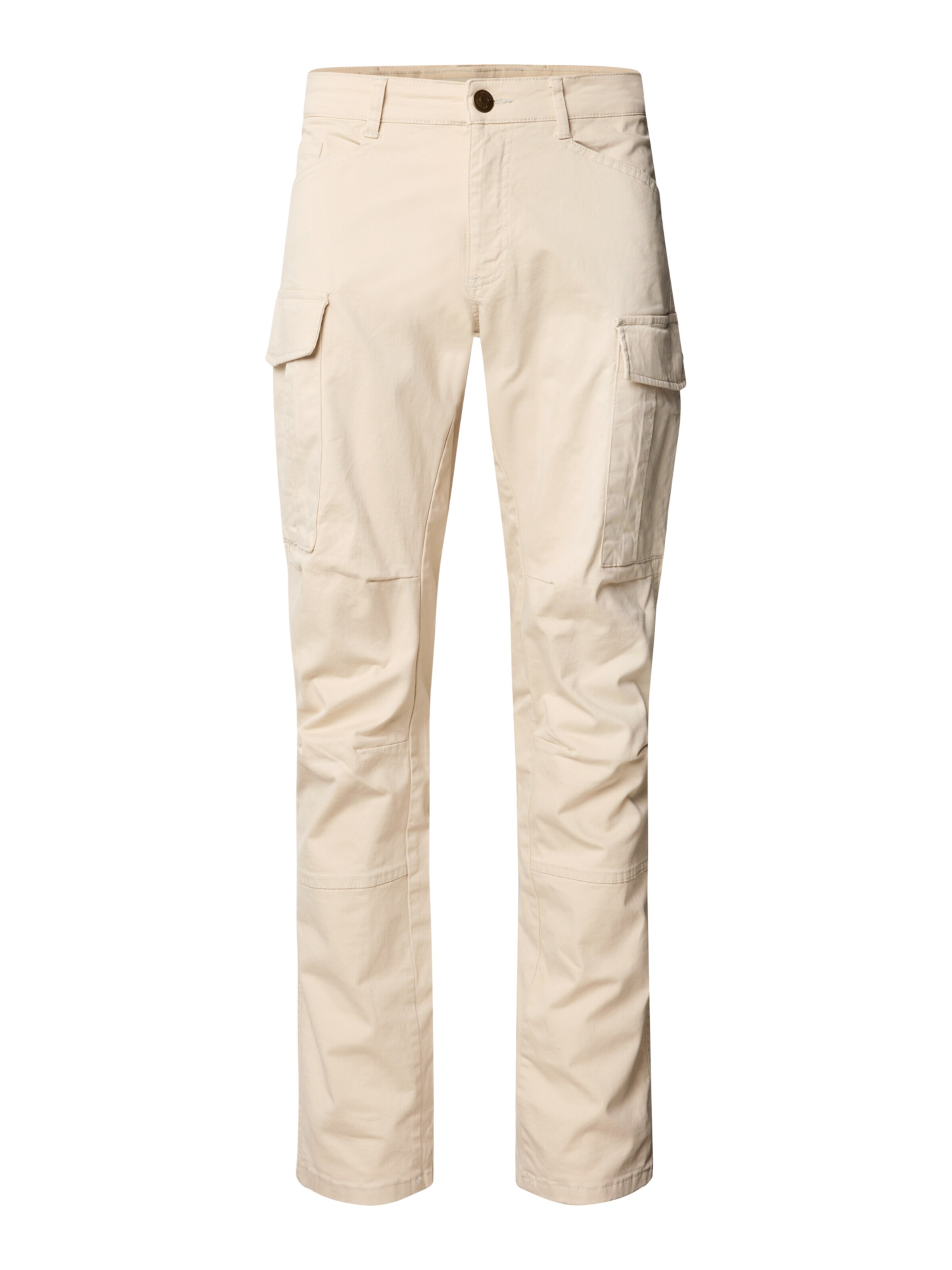 yazubi Regular Cargo Pants 'Jayden' in Beige: front