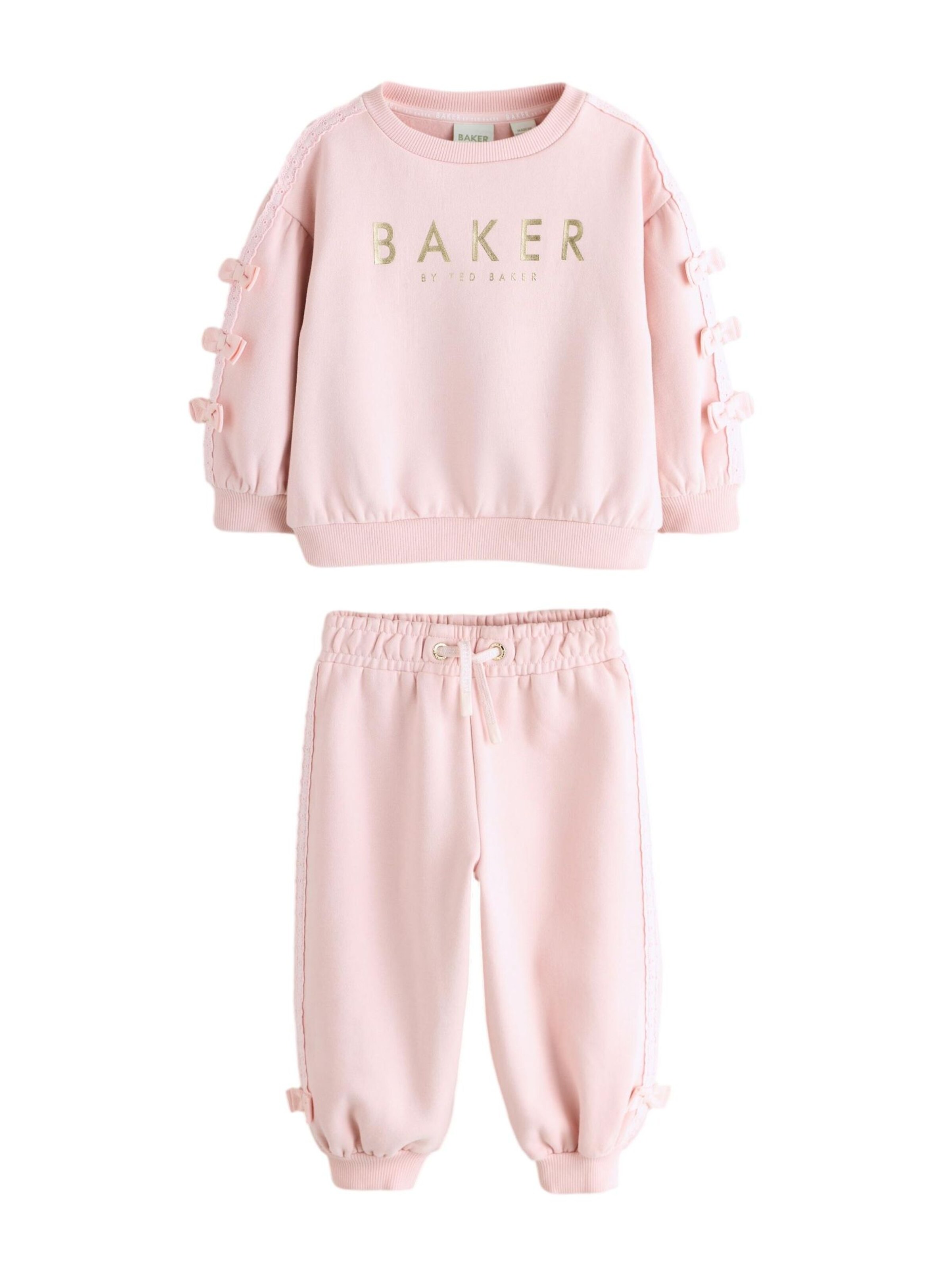 Tuta da jogging di Baker by Ted Baker in rosa: frontale
