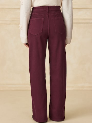 Next Wide leg Jeans in Red