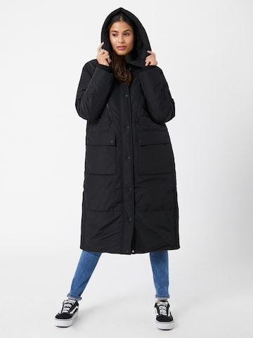 TOM TAILOR DENIM Winter Coat in Black