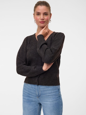 VERO MODA Strickjacke 'VMDoffy' in Braun: Vorderseite