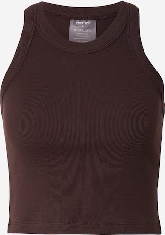 Aim'n - Top desportivo 'Ease' em castanho: frente