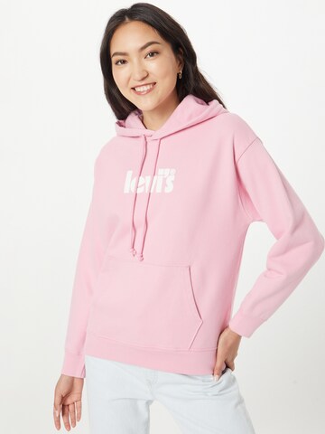 rožinė LEVI'S ® Megztinis be užsegimo 'Graphic Standard Hoodie': priekis