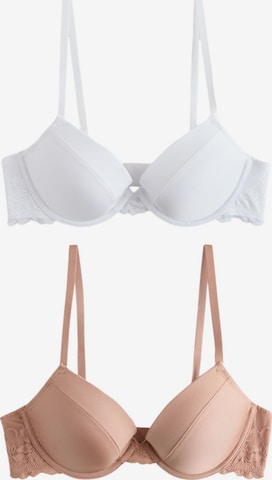 Next Push-up Rintaliivi värissä beige: etupuoli