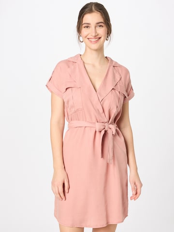 Noisy may - Vestido camisero 'VERA' en rosa: frente