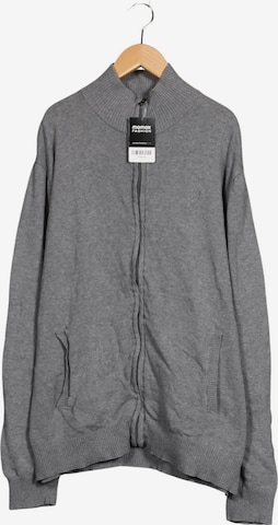 Schott NYC Strickjacke XXL in Grau: Vorderseite