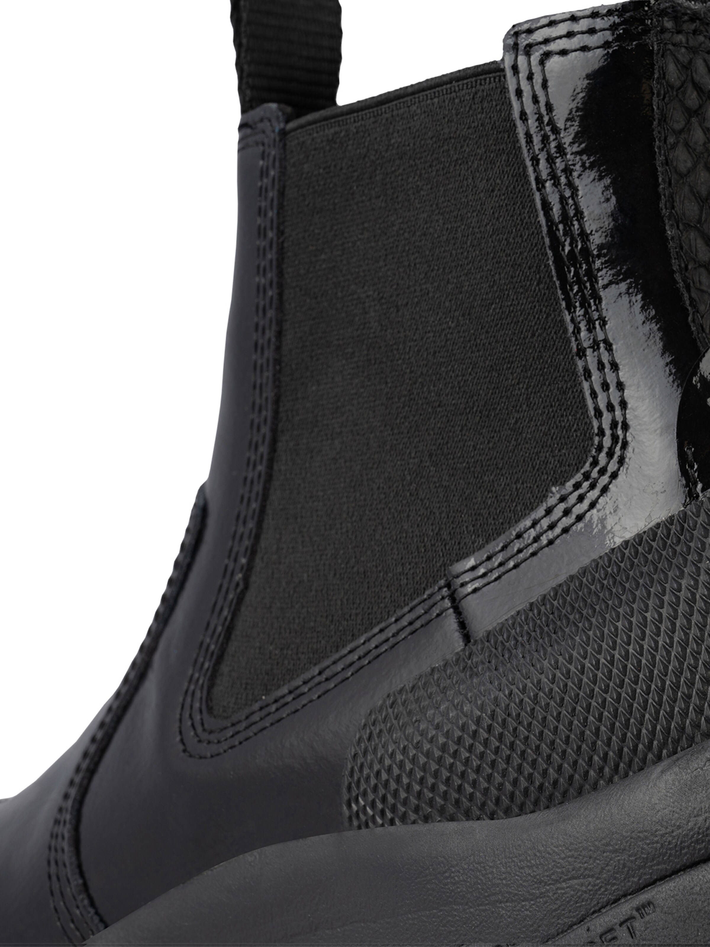 WODEN Chelsea Boots 'Hega Patent' i sort
