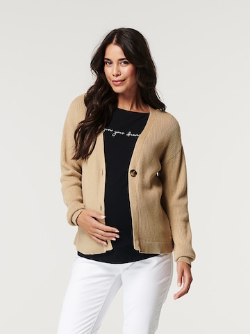 Esprit Maternity Knit Cardigan in Beige: front