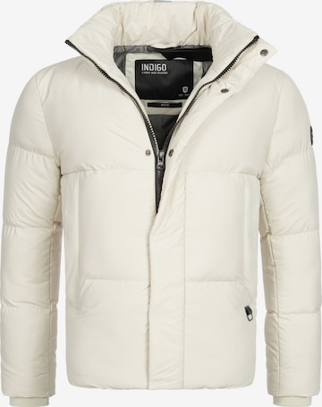 INDICODE JEANS Winter Jacket 'Lanse' in Beige: front