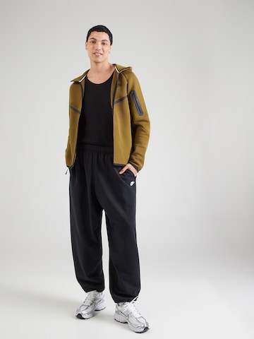 Nike Sportswear Loose fit Trousers 'CLUB OS' in Black