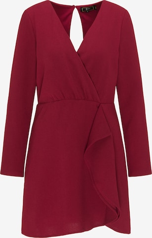 Robe faina en rouge : devant