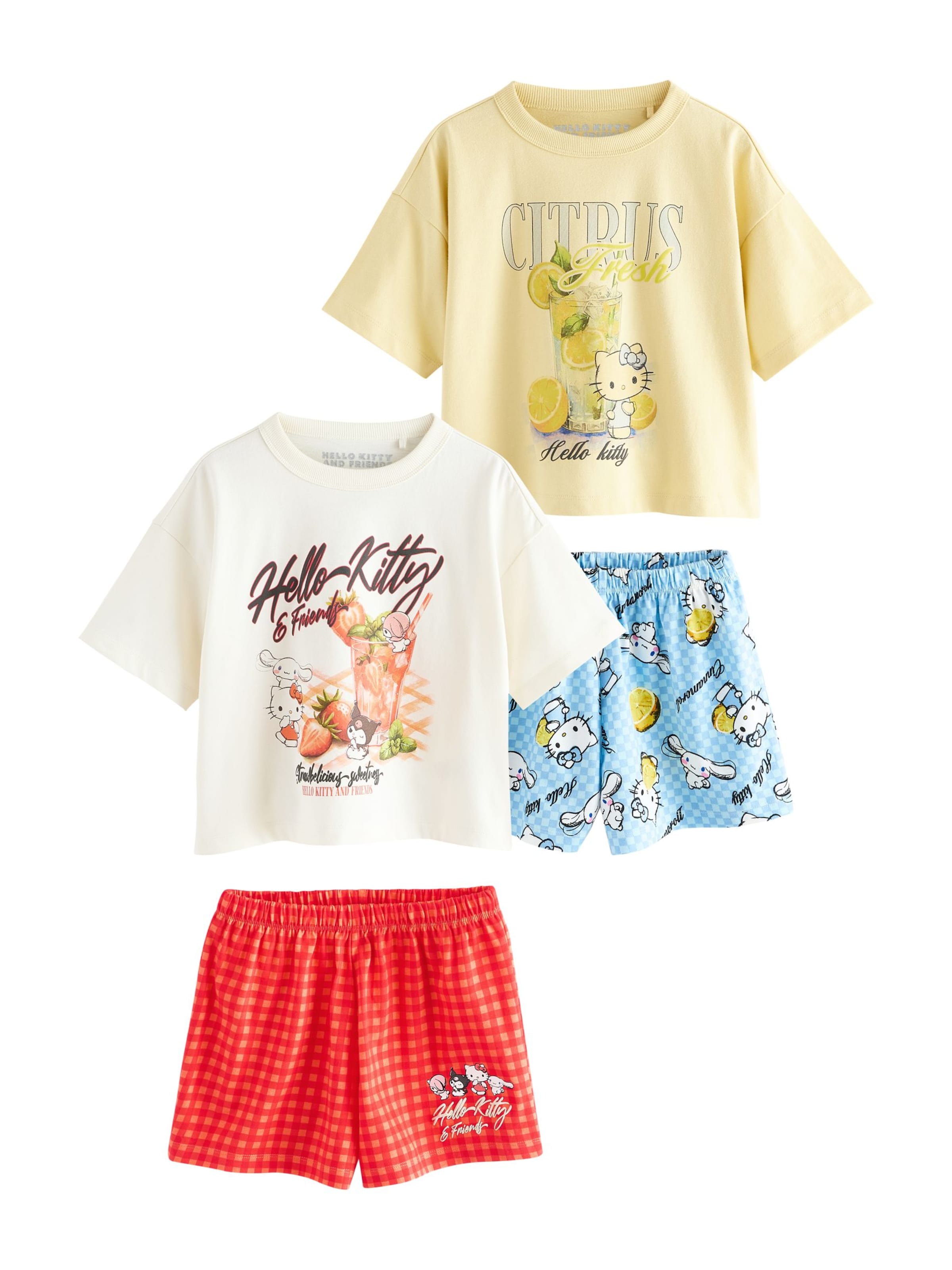 Next - Pijama 'Hello Kitty' em azul: frente