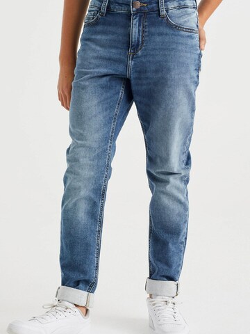 WE Fashion Regular Jeans in Blue: front