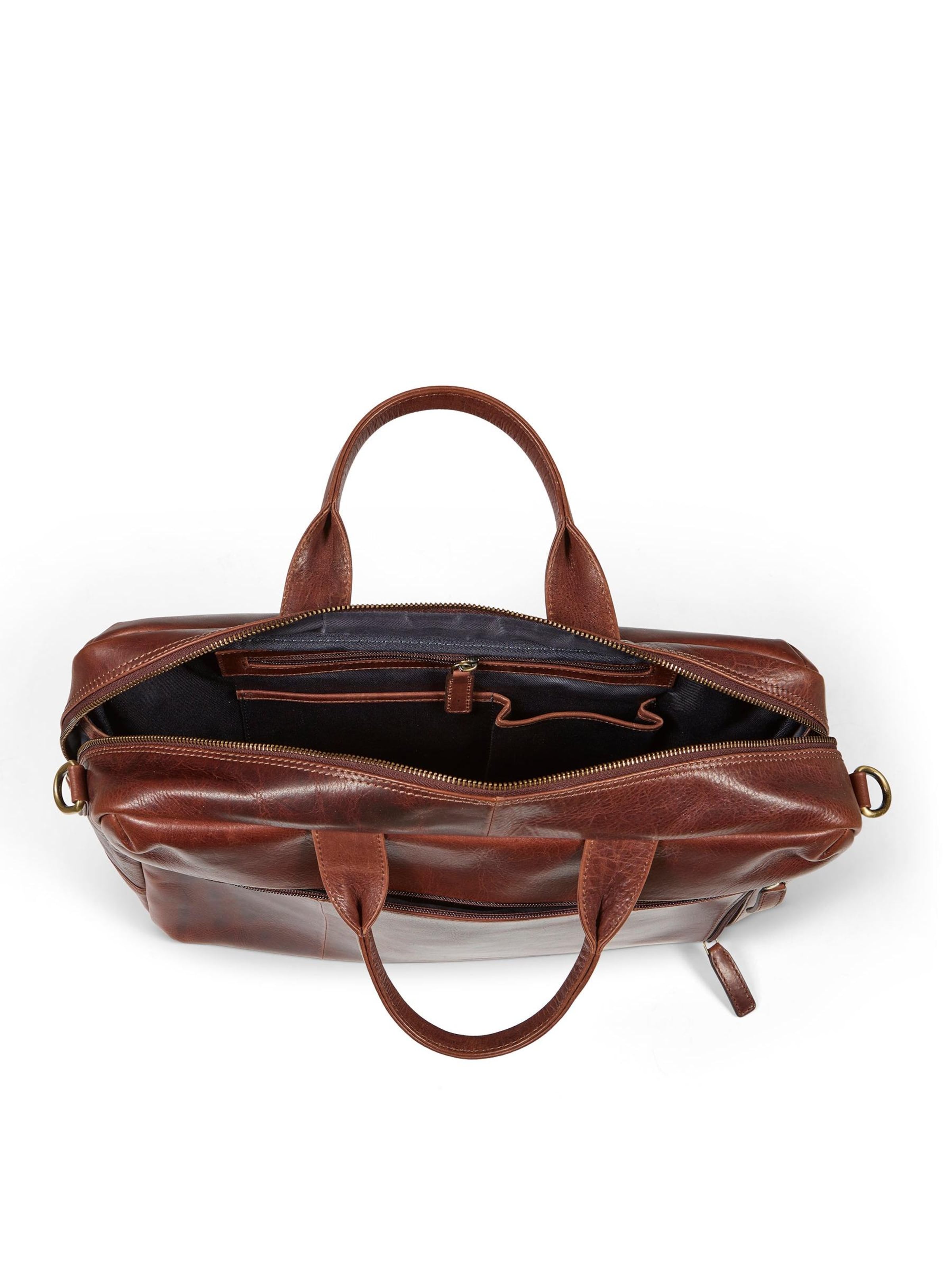 Borsa per laptop 'Laptop Bag Frank Brown' di Howard London in marrone