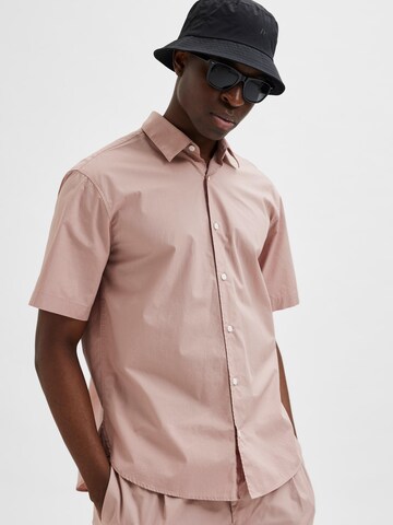 SELECTED HOMME Regular fit Overhemd in Roze