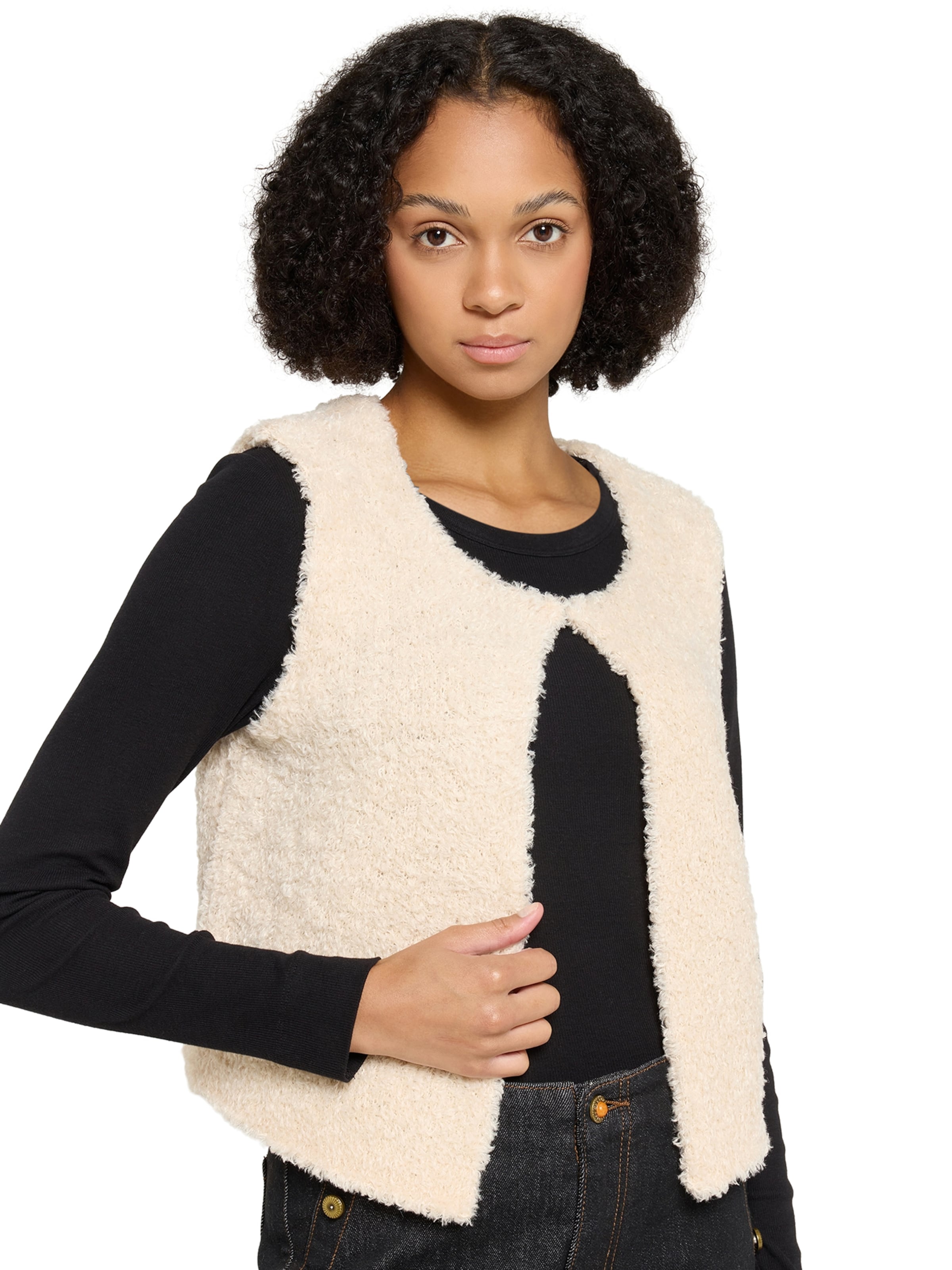 Cartoon - Chaleco de punto en beige