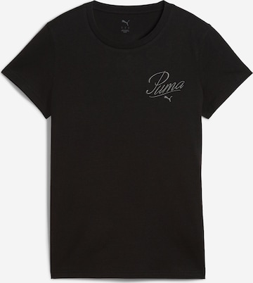 PUMA T-Shirt 'Ess' in Schwarz: Vorderseite