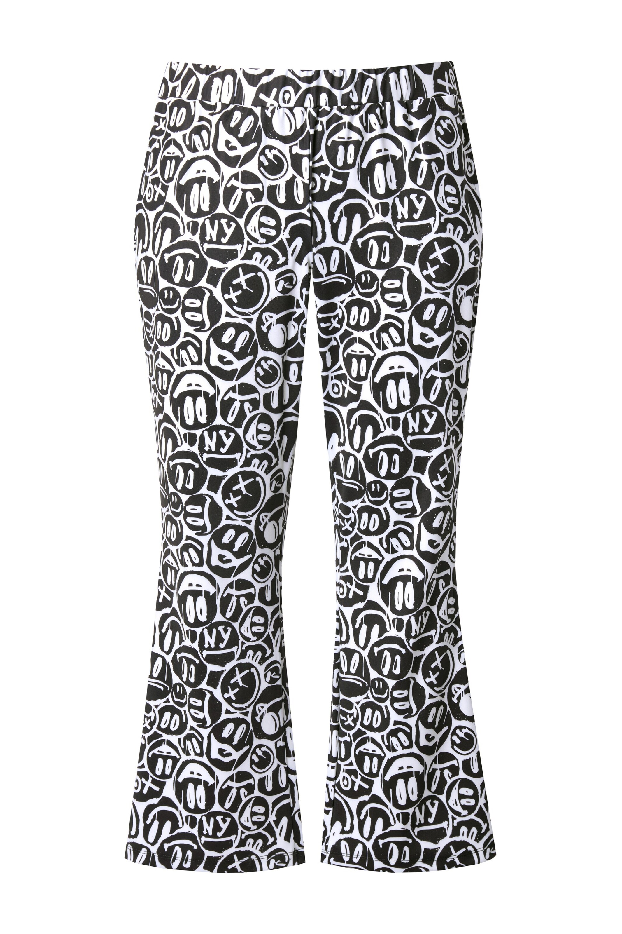 Angel of Style Flared Broek in Zwart: voorkant