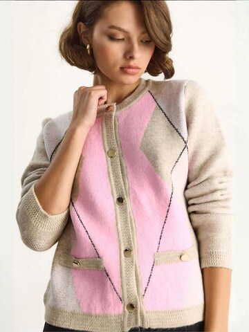Bianco Lucci Strickjacke in Beige