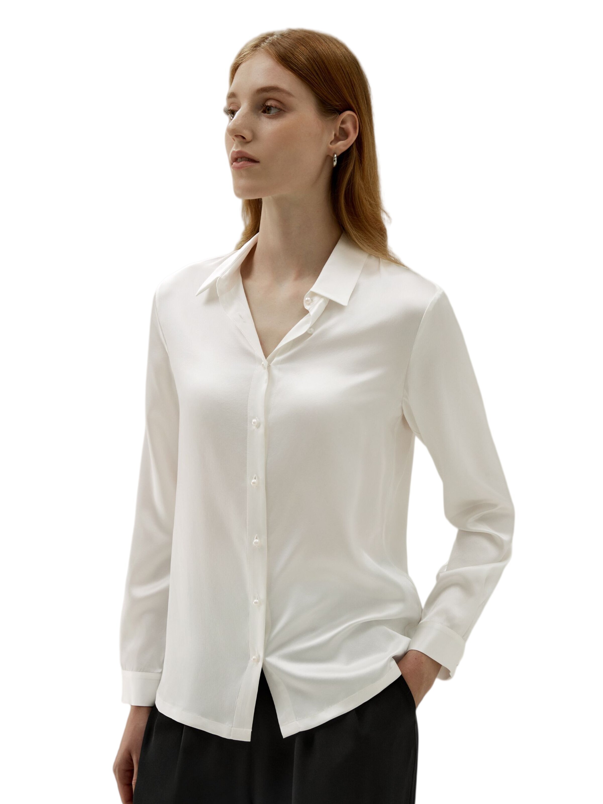 Lilysilk Bluse‌ in Weiß: Vorderseite