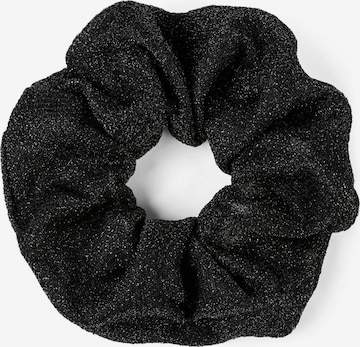 styleBREAKER Haarschmuck 'Glitzer Scrunchie Haargummi' in Schwarz: Vorderseite