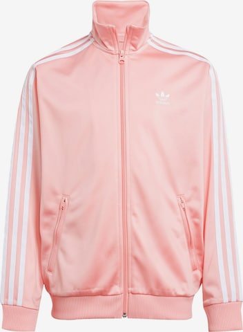 Giacca di felpa 'Adicolor Firebird' di ADIDAS ORIGINALS in rosa: frontale