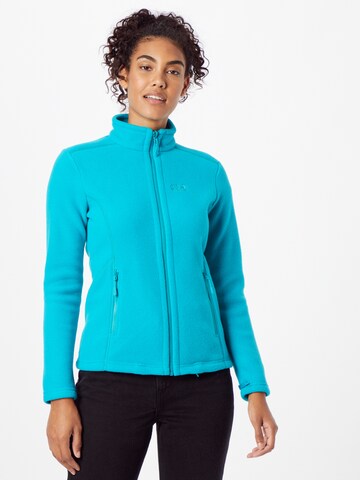 JACK WOLFSKIN Athletic fleece jacket 'Moonrise' in Blue: front