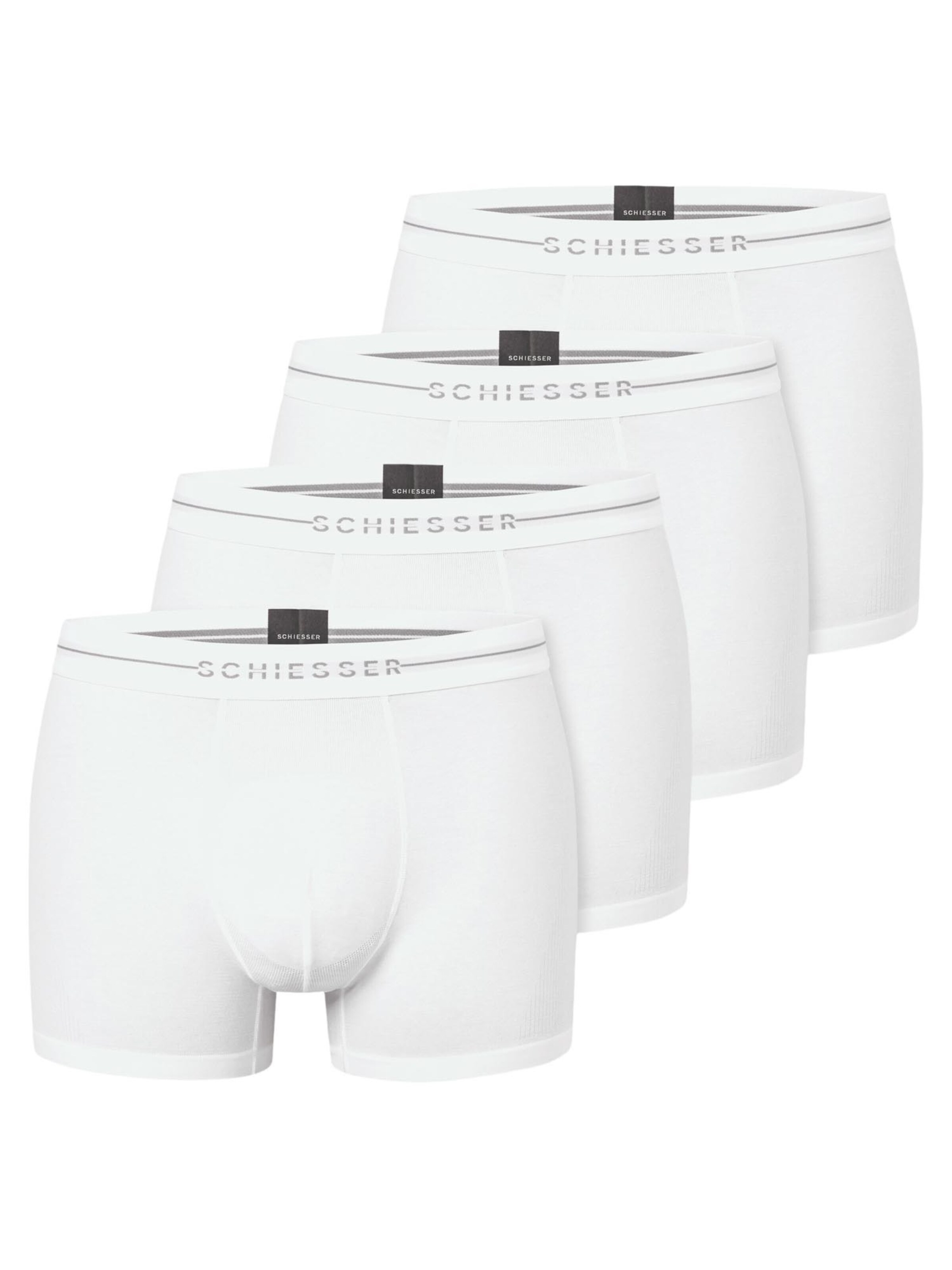 SCHIESSER Boxershorts 'Cotton Flex' in de kleur Wit, Productweergave